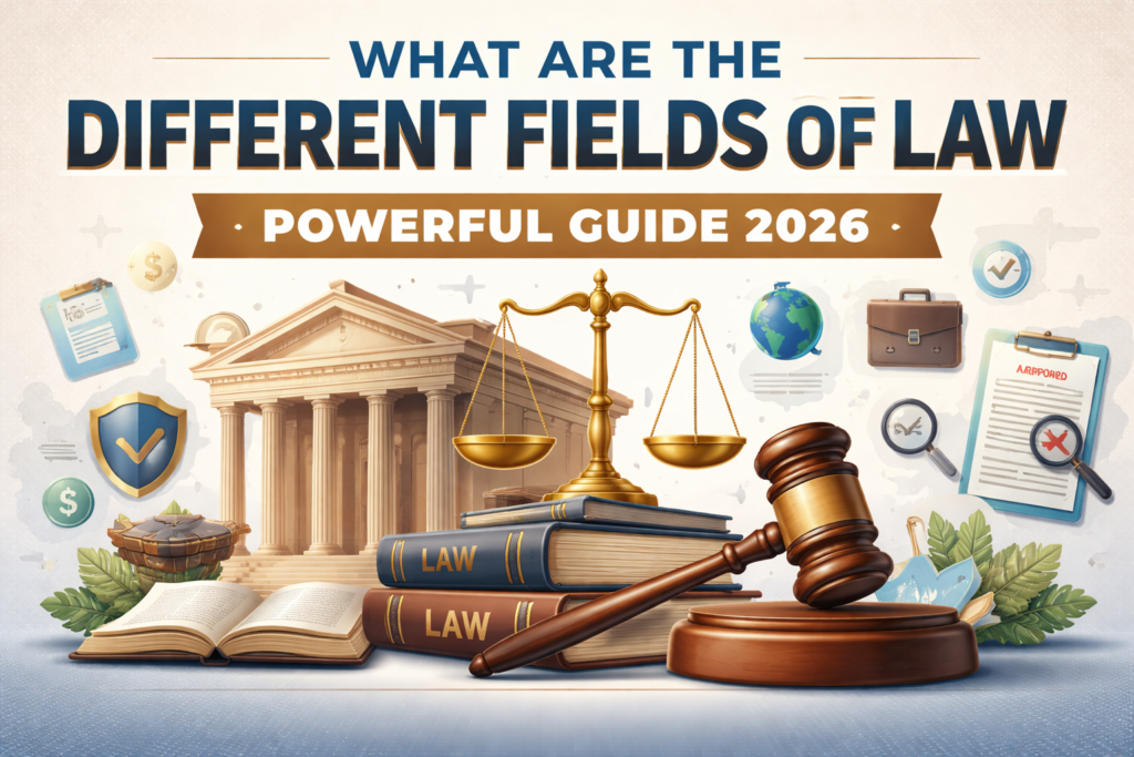 What are the different fields of law