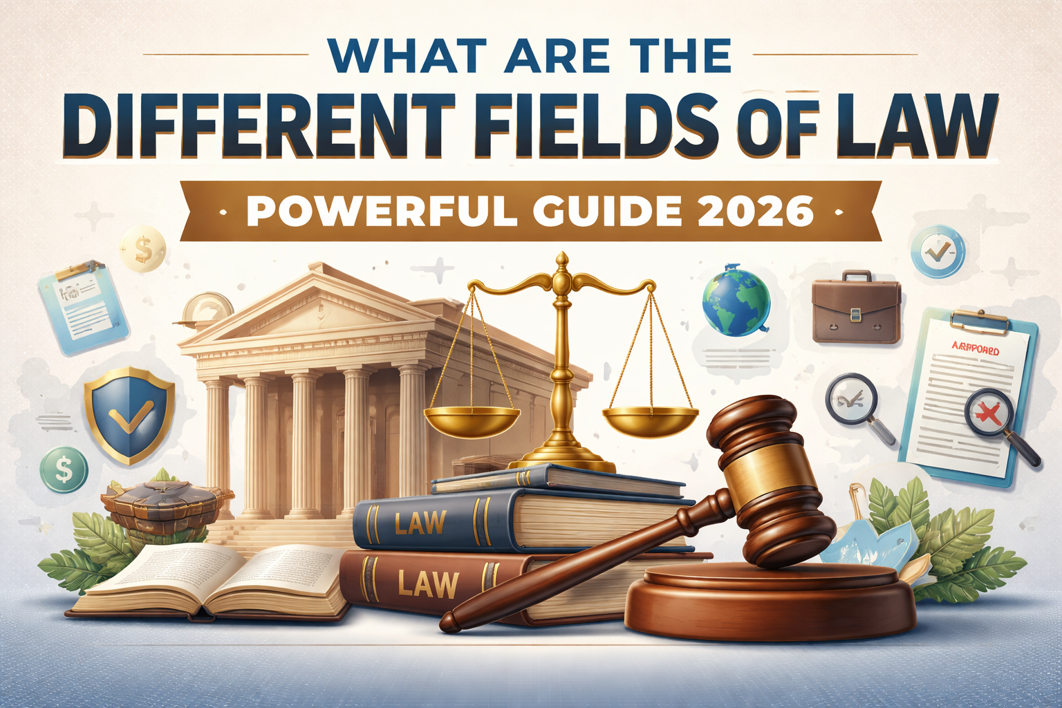 What are the different fields of law