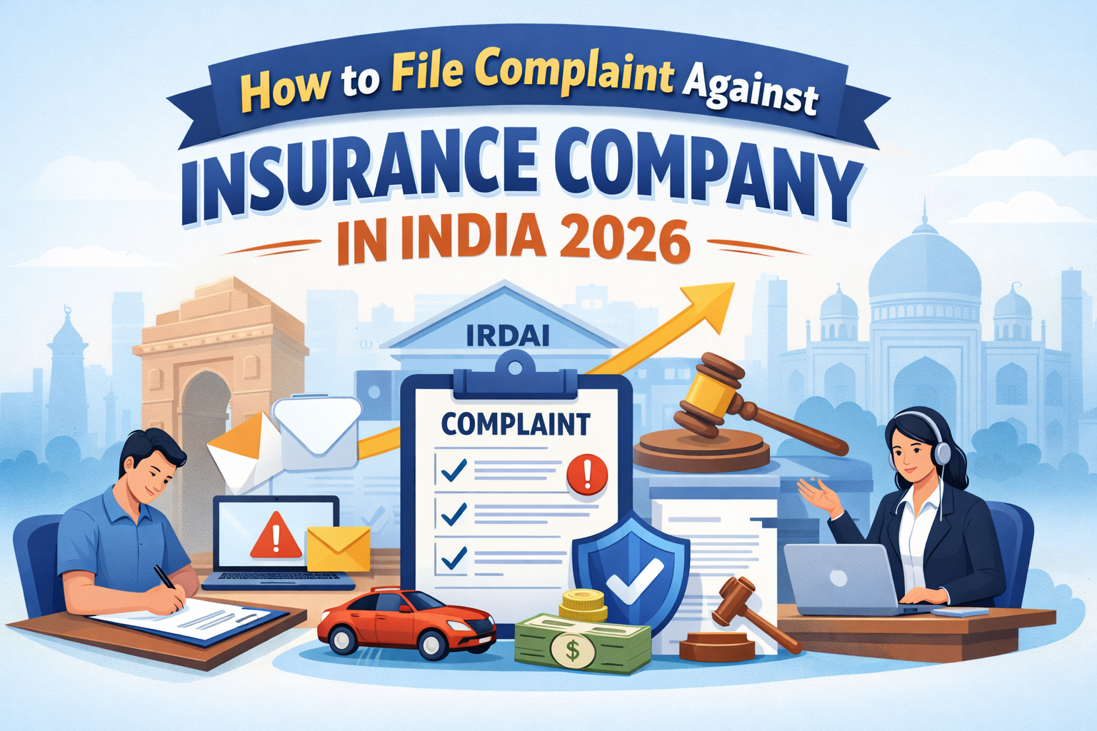 how to file complaint against insurance company in India
