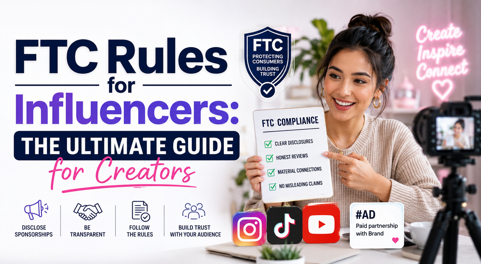 FTC Rules for Influencers: The Ultimate Guide for Creators